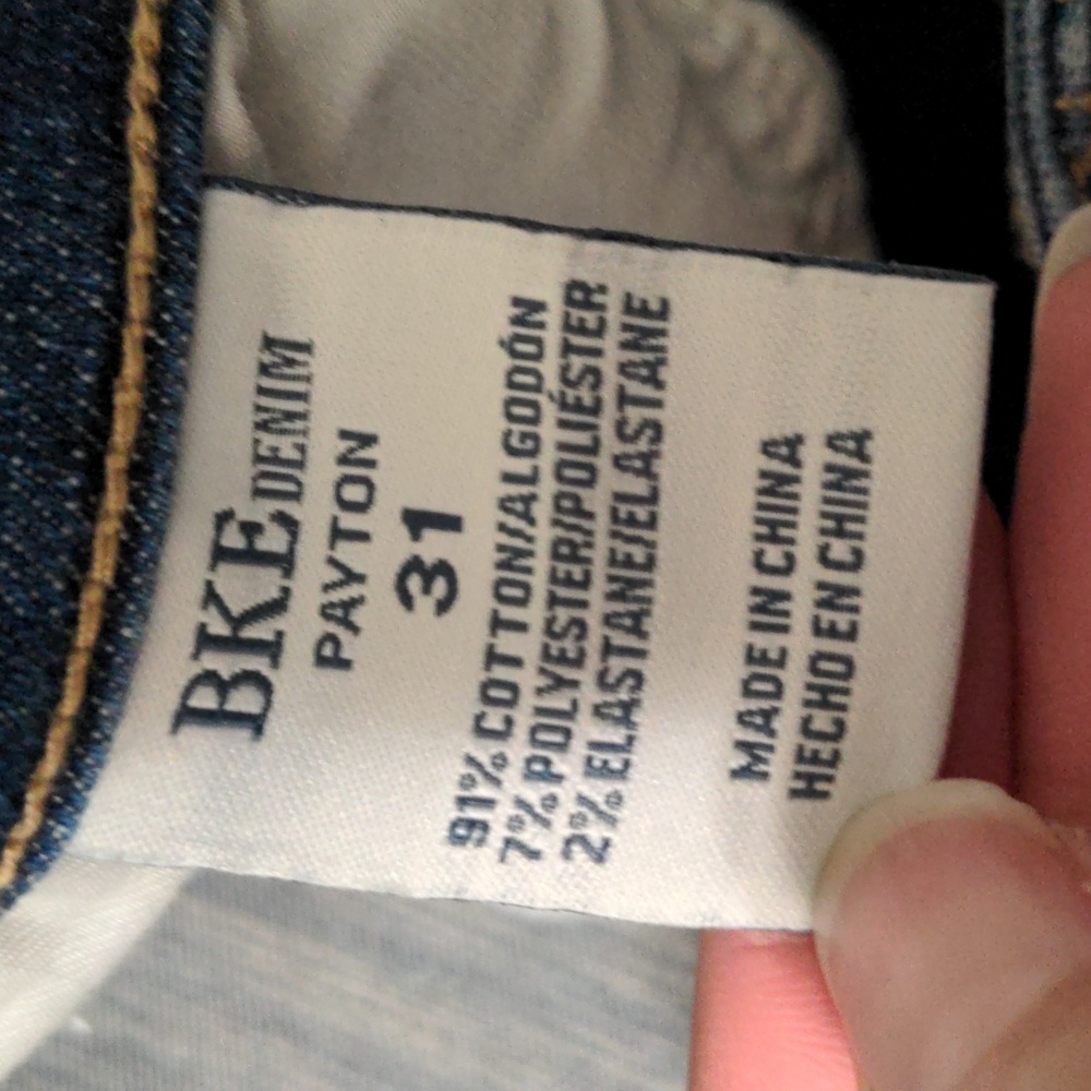 SOLD Sz 12/14 - Buckle BKE Payton Mid Rise Midi Shorts sz 31 NWT - Picture 6 of 7